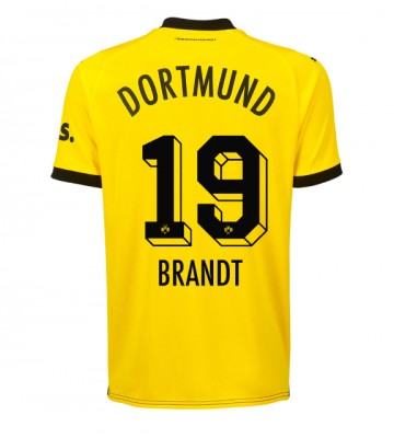Lacne Muži Futbalové dres Borussia Dortmund Julian Brandt #19 2023-24 Krátky Rukáv - Domáci